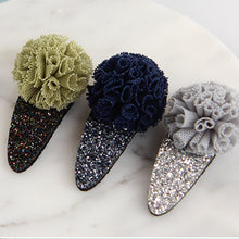 Tulle and glitter hair clips