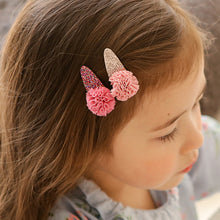 Tulle and glitter hair clips
