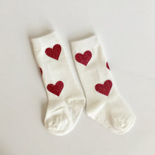 Heart knee socks