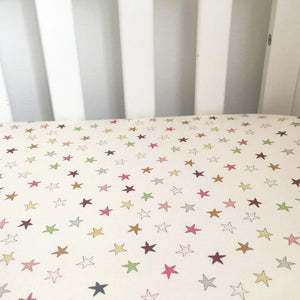 Crib fitted sheet - super star