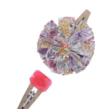 Jewel and Flower Hair Slides - Pink