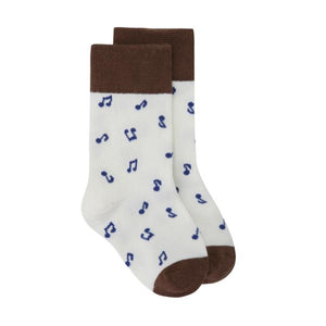 Musical Note Socks - Blue
