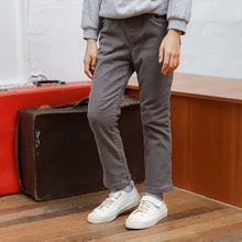 Amazing Fleece-lined Slim-fit Trousers (Grey)