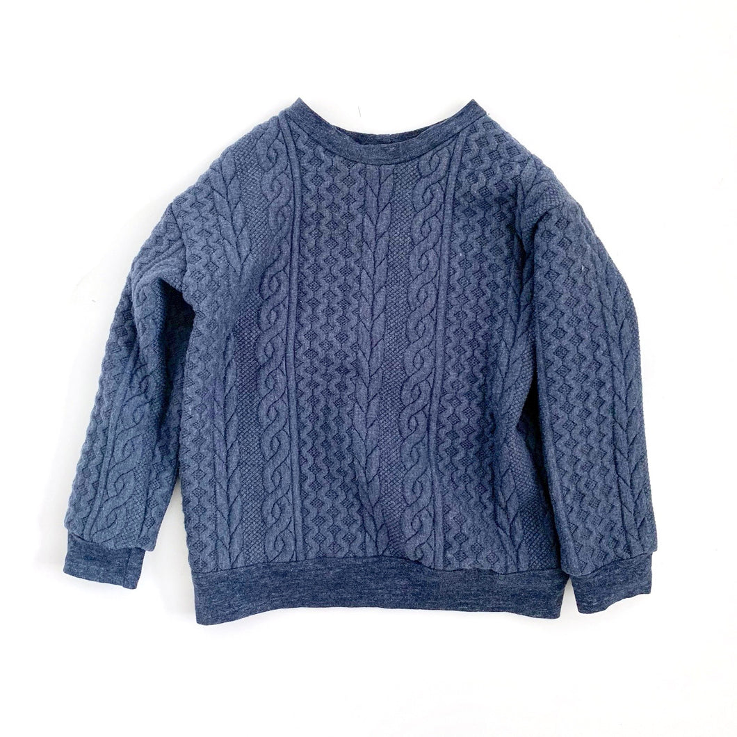 Cable Knit Pullover, denim