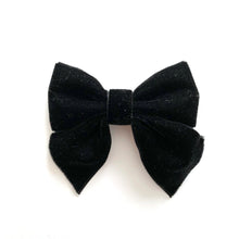 Velvet Bow hair clips (brown)