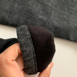 Fleece-lined Winter Slim Jeans (washed black)