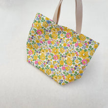 Mini Canvas Tote - Yellow Floral