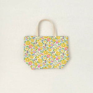 Mini Canvas Tote - Yellow Floral