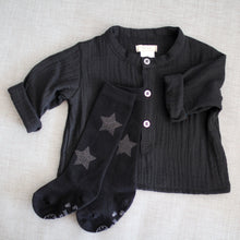 Twinkle socks - Black with Black Stars