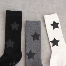 Twinkle socks - Black with Black Stars