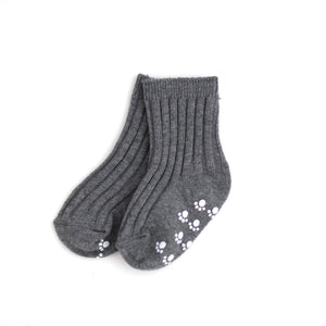 Ribbed Ankle Socks - Mustard