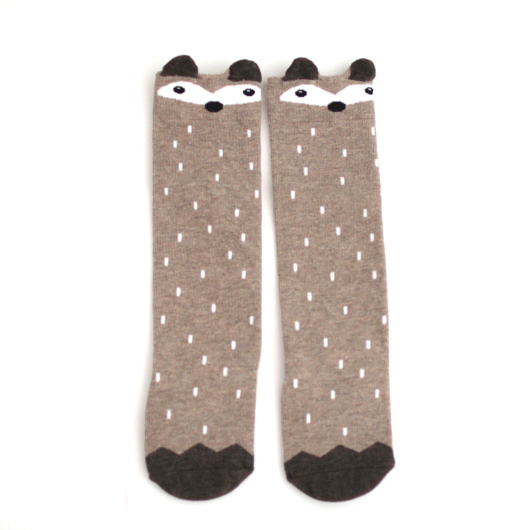 Raccoon Socks - Beige