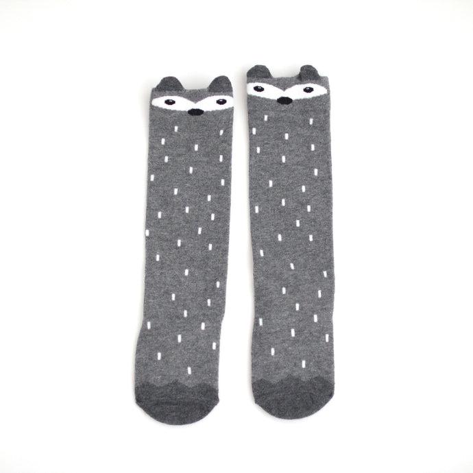 Raccoon Socks - Gray