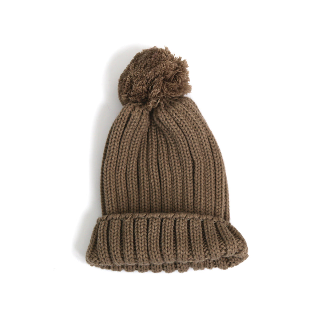 Pom Beanie - Mocha