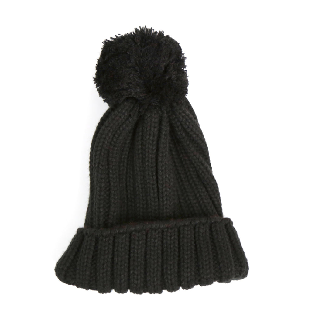 Pom Beanie - Black
