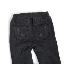 Winter Furry Slim Jeans (distressed black)