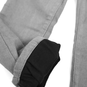 Amazing Fleece-lined Slim-fit Trousers (Grey)