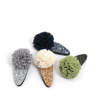 Tulle and glitter hair clips