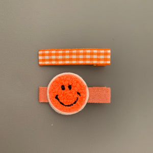 Smiley Face Hair Slides