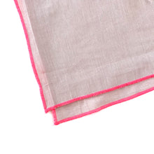Scarf with neon piping (blush)