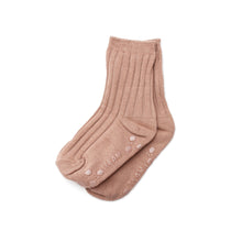 Ribbed Ankle Socks - Dusty Rose