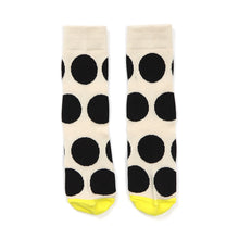 Jumbo Dot Print Socks - Black