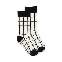 Grid Print Socks