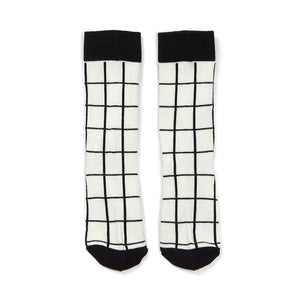 Grid Print Socks