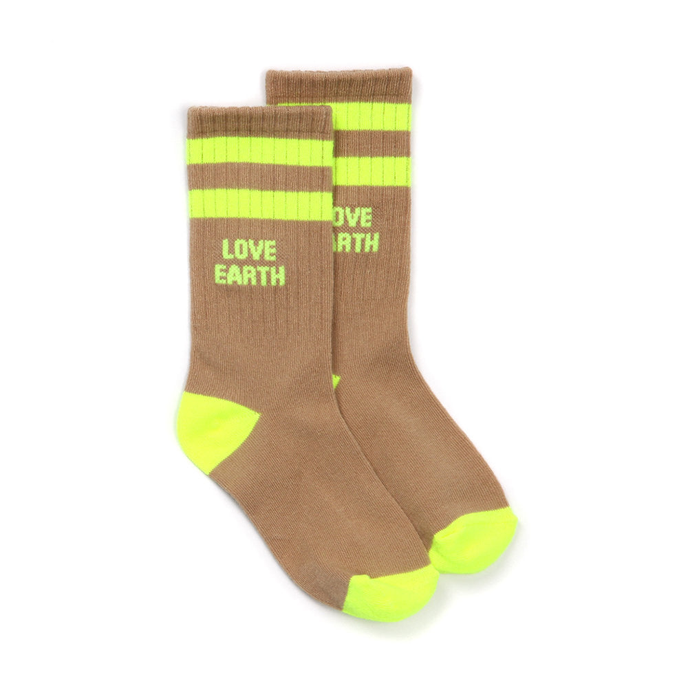 Love Earth neon socks