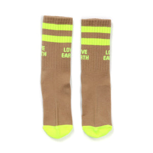 Love Earth neon socks