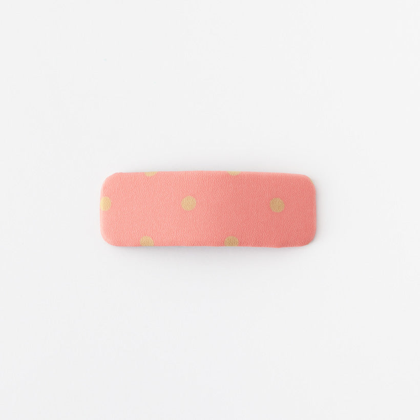 Dot hair clips (pink)