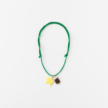 Star and ice cream necklaces (navy stripe star)