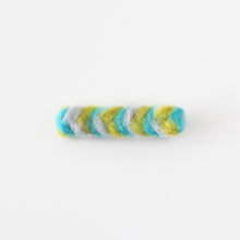 Wooly hair clips (green)