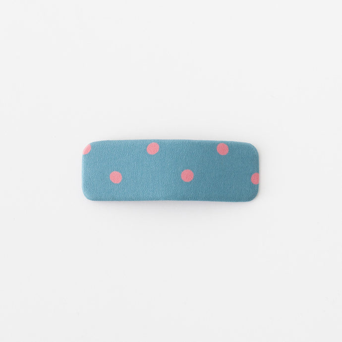 Dot hair clips (teal blue)