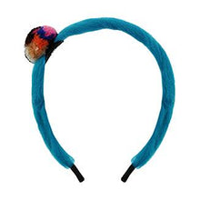 Loopy Mango headband with pom pom - blue