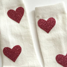 Heart knee socks