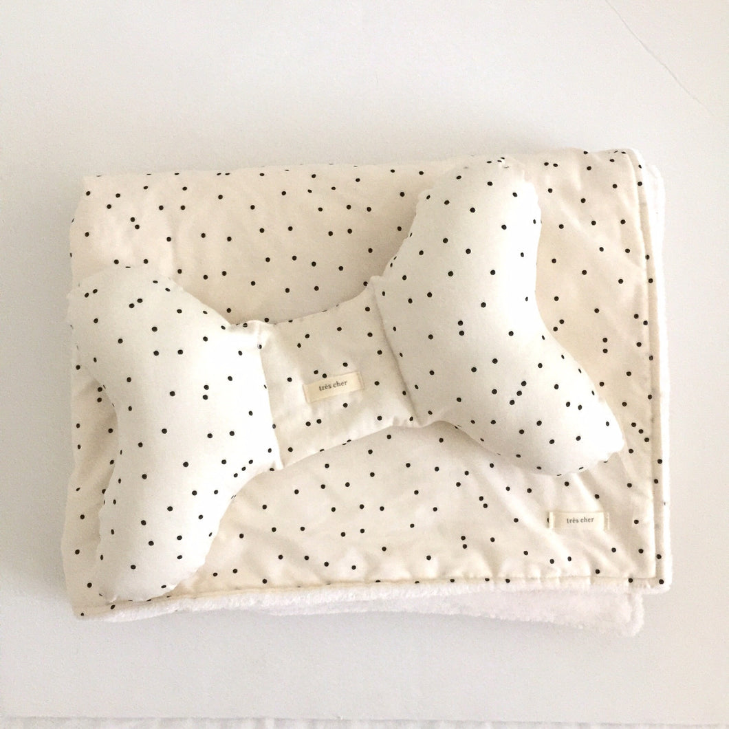 Stroller Blanket & Pillow Set - polka dot