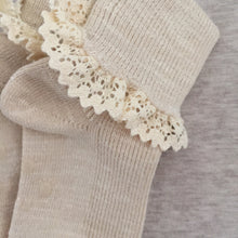 Lace-trimmed Dress Socks (2 pairs set)