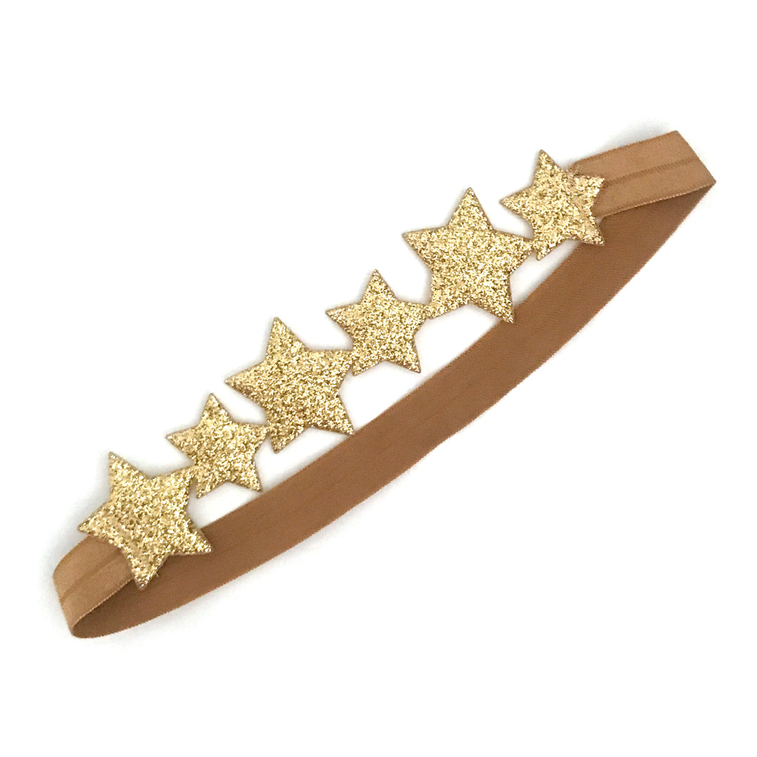 little stars headband in gold