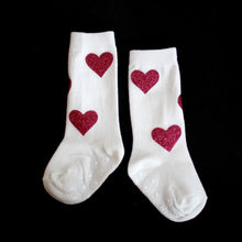 Heart knee socks