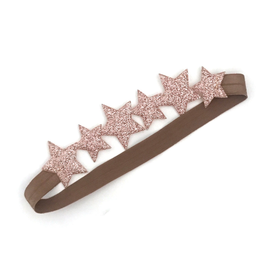 little stars headband in rose gold