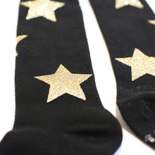 Twinkle socks - Black with Gold Stars